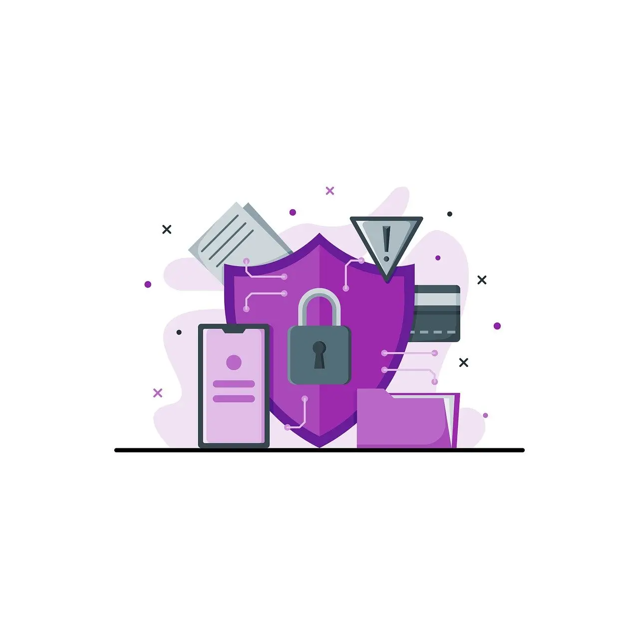 Free internet security digital vector  Brivy IT
