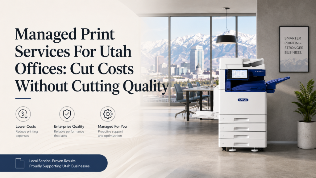 Managed print services for Utah offices — cut costs without cutting quality